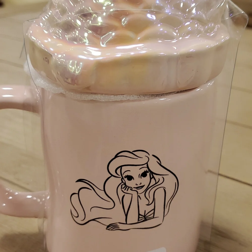 Pink Ariel Mug and Topper - Picture 4 of 5